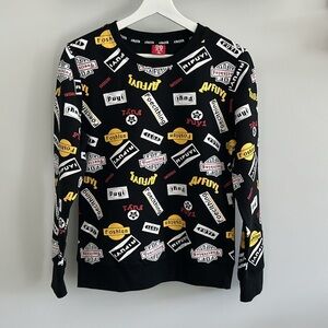 Kids Airavata Black Graphic Sweatshirt